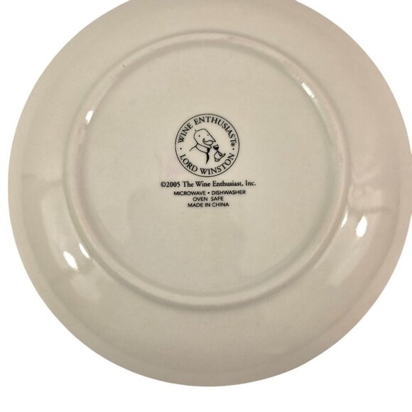 Wine Enthusiast ITALY SPAIN GERMANY Region Wine Dessert Cheese Plates – Set of 3 - Picture 4 of 11